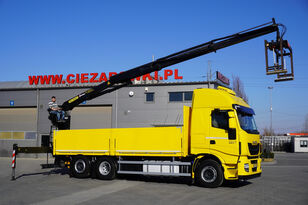 IVECO Stralis 480 E6 6x2x4 crane Palfinger PK18001L 5t / Retarder grúa móvil