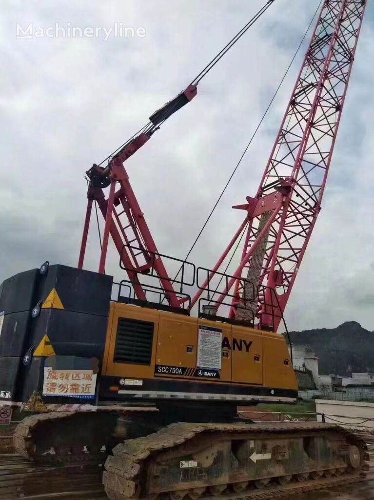 Sany 75-ton crawler crane grúa sobre orugas