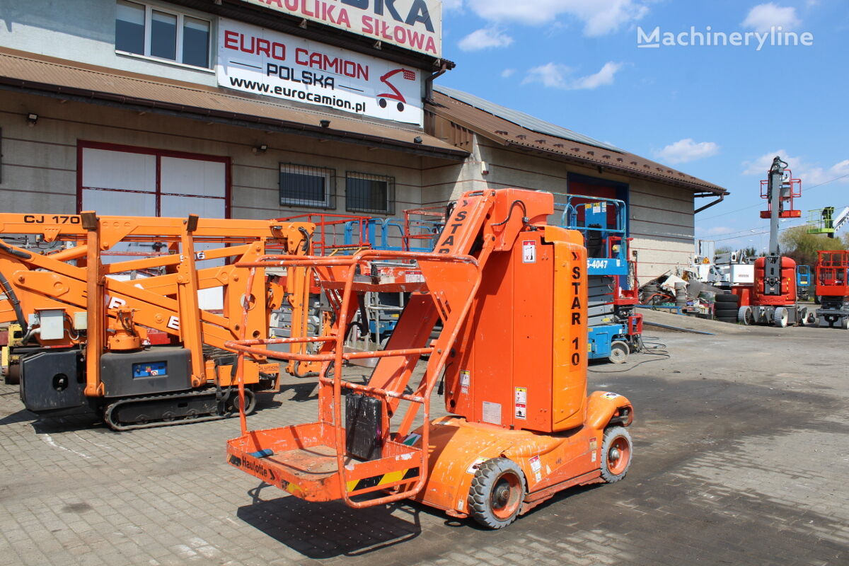 Haulotte Star 10 m / electric vertical mast boom lift / jlg genie plataforma de mástil