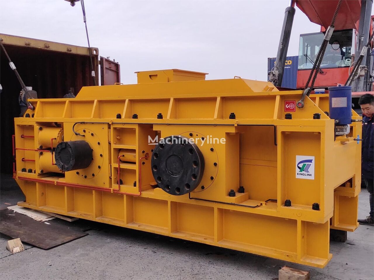 Kinglink KL2PGS1500 hydraulic roller crusher for sand making máquina de fabricación de arena nueva