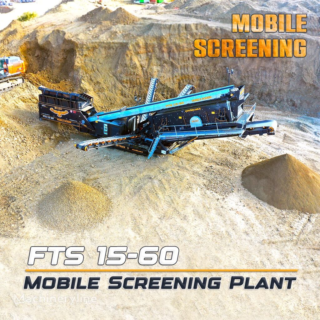FABO  FTS 15-60 MOBILE SCREENING PLANT 500-600 TPH | Ready in Stock planta trituradora móvil nueva