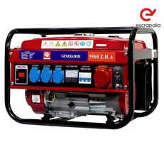 Generador Electrico Gasolina 220-380VAC de 5500W Nuevo) generador de gasolina